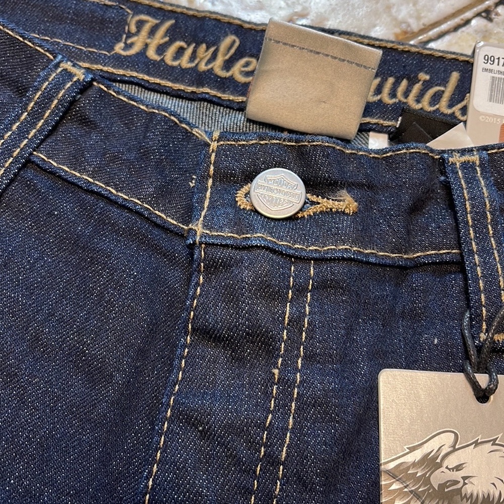 Harley Davidson Women’s Size 14 Regular Mid Rise Boot Cut Jeans - Picture 6 of 6